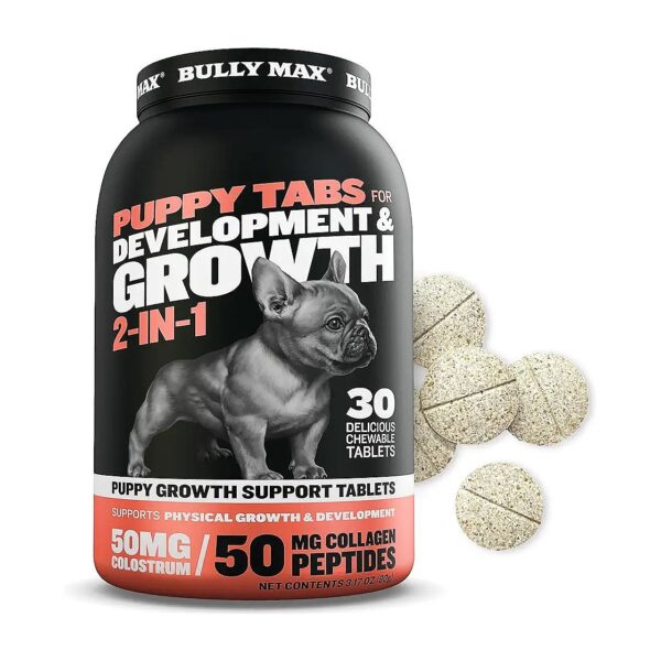 Support Growing Puppies with Complete Multivitamin Tablets