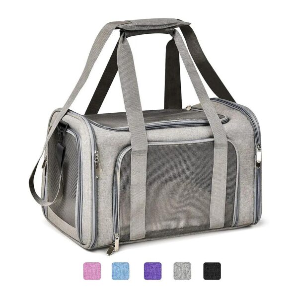 TSA Compliant Cat and Dog Travel Carrier for Safe and Convenient Transport up to 15 Lbs