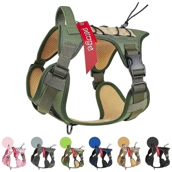 Tactical Dog Vest for Service, Police, and Military Dogs with Adjustable Fit