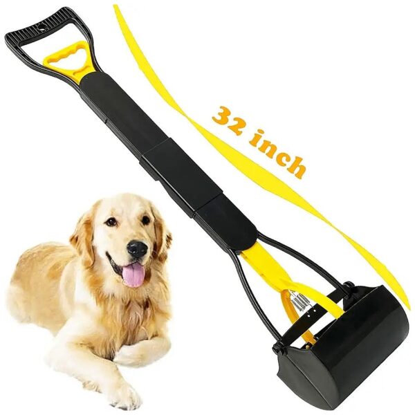 Tall Heavy Duty Dog Pooper Scooper with Long Handle and Durable Spring