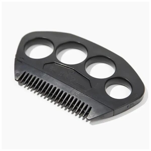 Tangle-Free Grooming with Black Razor Comb and Spare Blades