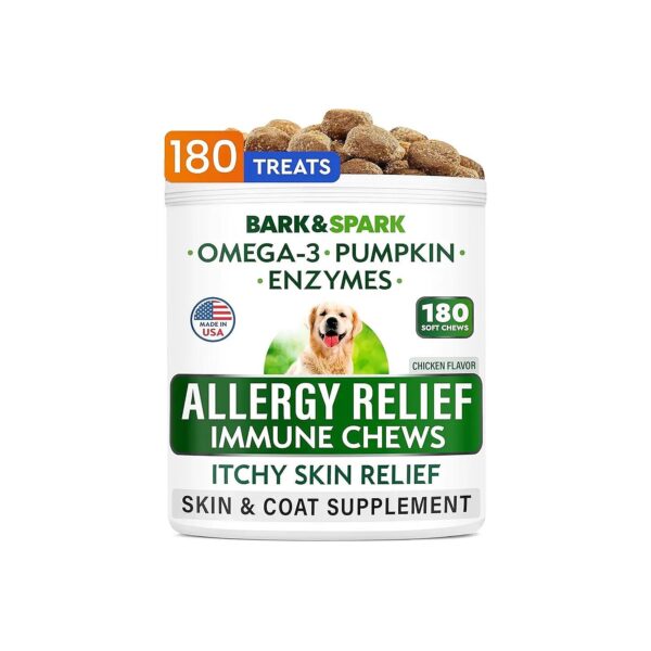 Tasty Omega 3 Rich Chews for Dog Skin Allergy Relief