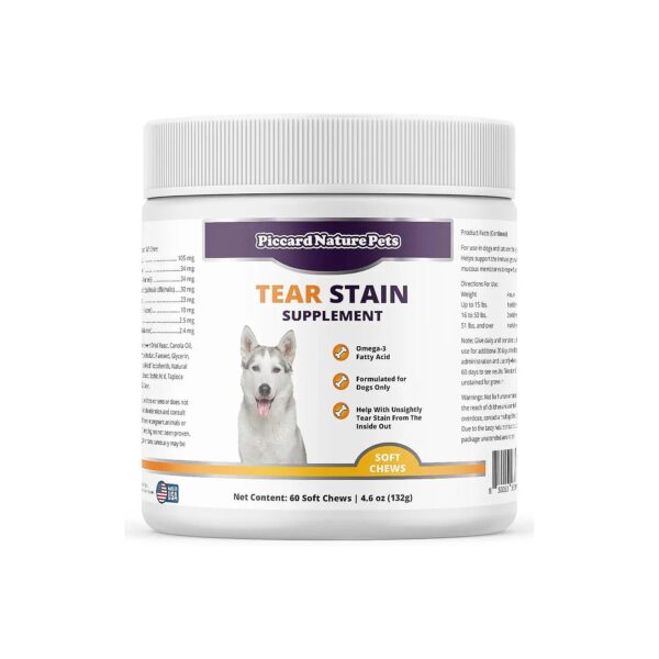 Tear Stain Supplement for Dogs with Lutein for Healthy Sienna Eyes