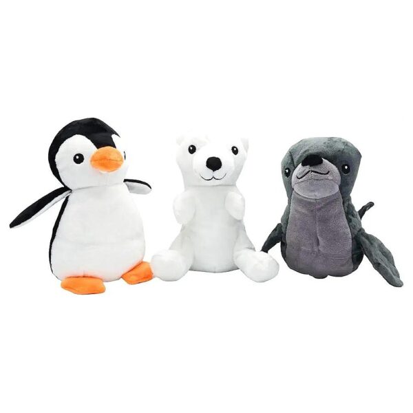 The Arctic Alliance Plush Dog Toy Set 3 Piece Squeaker