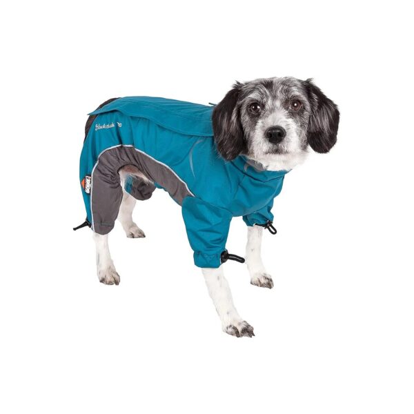 Thermal Waterproof Insulated Dog Coat for Small Breeds Blue Winter Jacket