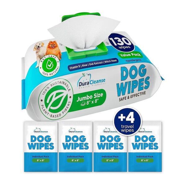 Thoroughly Cleansing Large Dog Wipes for Face Body and Paws