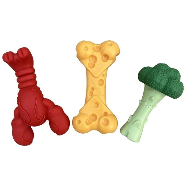 Three Count Large Dog Chew Toys with Unique Shapes