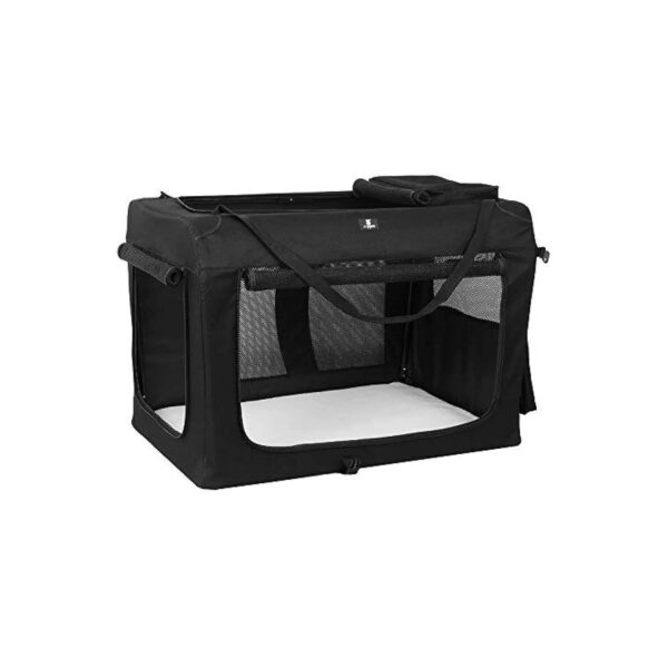 Three-Door Dog Crate for Small to Medium-Sized Dogs with Soft and Cushy Interior