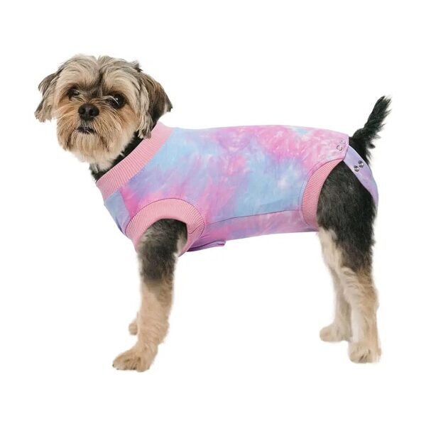 Tie-Dye Dog Bodysuit for Female Male Dogs Cats After Spay Neuter Surgery