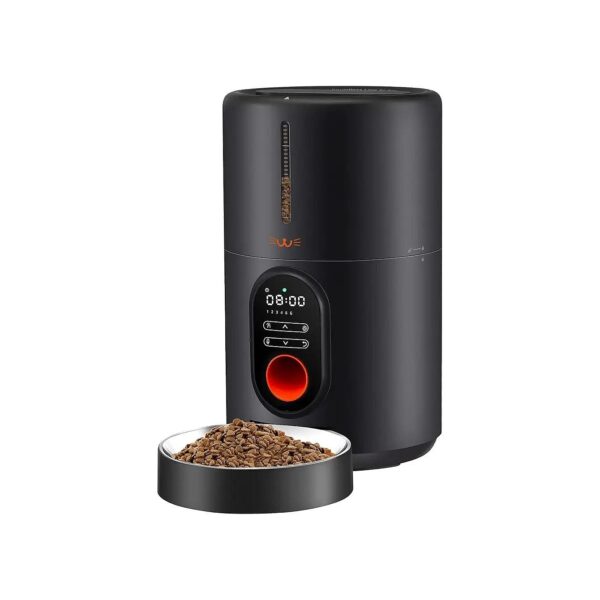 Timed Cat Feeder for Dry Food with 6 Meals Per Day Capacity for Cats and Small Dogs