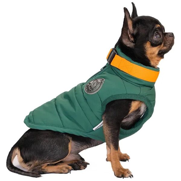 Tiny Dog Warm Winter Coat with Adjustable Neck Girth and Padded Jacket for a Cozy Wear