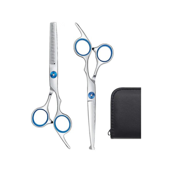 Titanium Stainless Steel Dog Grooming Scissors Set with Safety Round Tips