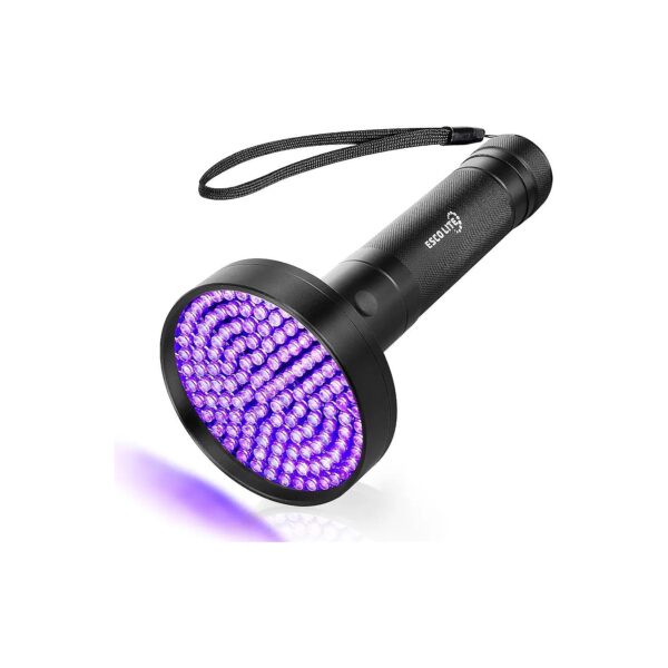 Top-Rated 128LED UV Black Light Flashlight for Dog Urine, Scorpion, and Bed Bug Detection