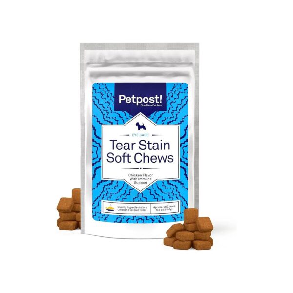 Top-Rated Tear Stain Treatment for White Coated Dogs Soft Chicken Chews