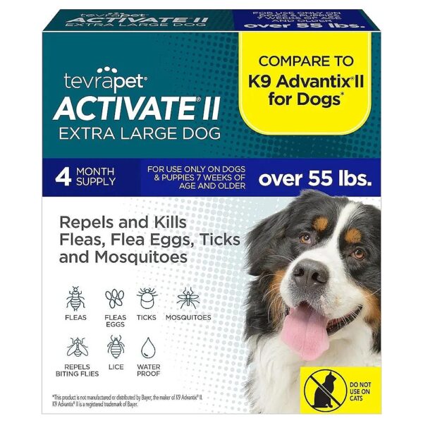 Topical Flea and Tick Prevention for Large Dogs with Continuous Coverage