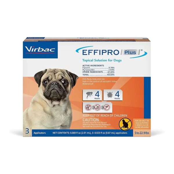 Topical Solution For Fleas Ticks Mosquitoes on Small Dogs 3 Doses Included