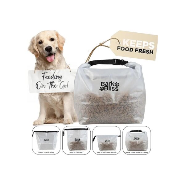 Towable and Portable Dog Food Storage Bag for Camping, Travel, and Everyday Use