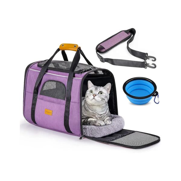 Travel Pet Carrier for Small Dogs and Cats with Foldable and Portable Design