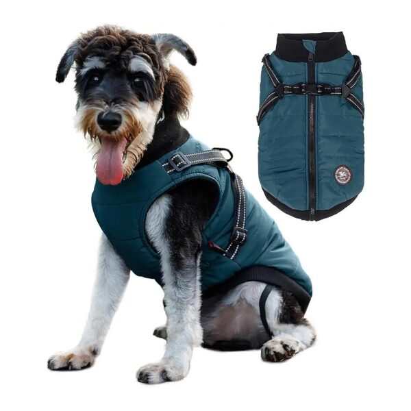 Travel Safety Small Dog Reflective Vest Cozy Outfit for Cold Weather