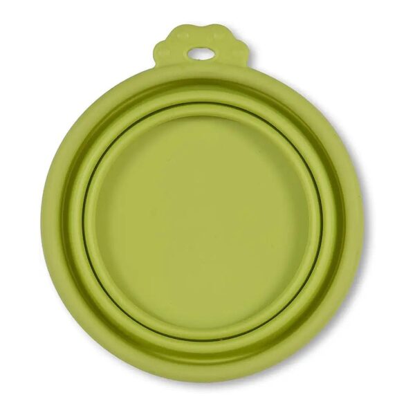 Travel-Friendly Silicone Pet Bowl for Small Breeds, Go-Go Green