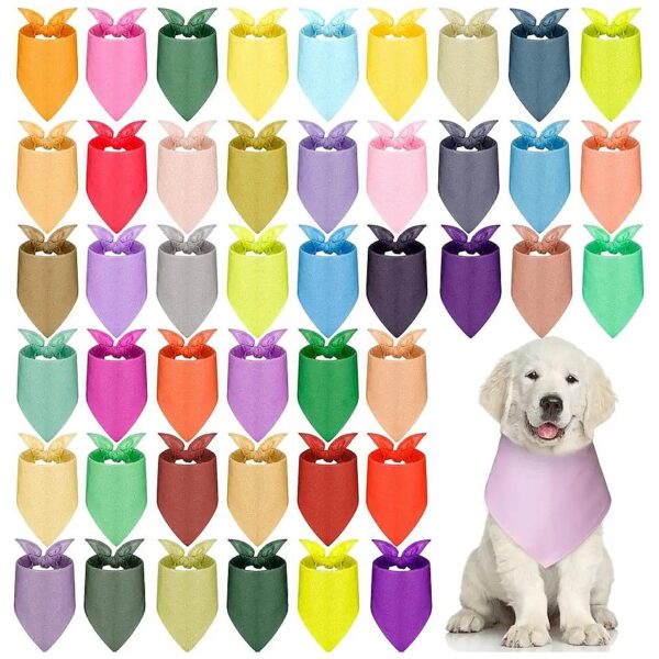 Triangle Dog Scarf Heat Press Pet Triangle Bibs for Small Medium Pet Species