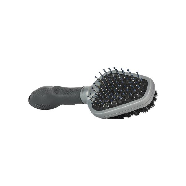 Triangular Brush for Pet Coat Grooming and Finishing