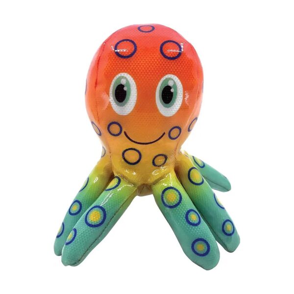 Tropical Octopus Pet Toy with Squeaky Ball and Water Fun Features