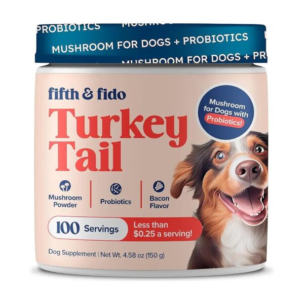 Turkey Tail Mushroom Powder for Dogs Guards Against Lumps and Bumps