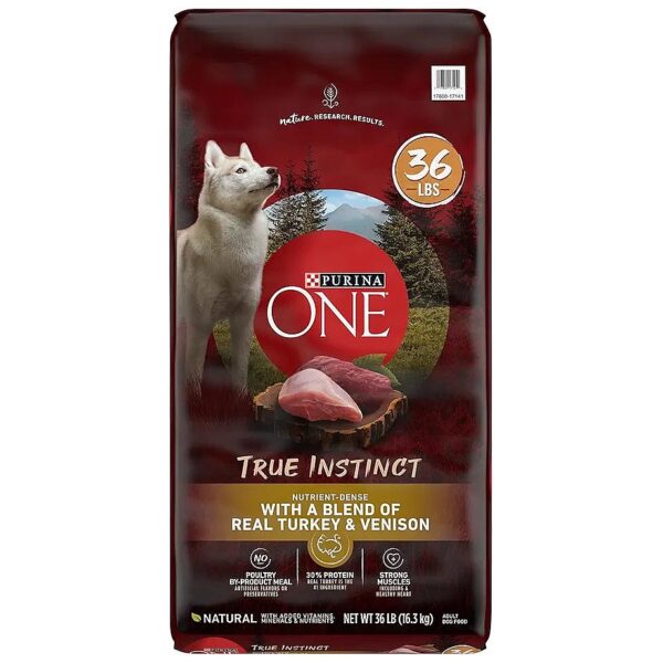 Turkey and Venison Dog Food with 30% Protein for Healthy Heart and Strong Joints