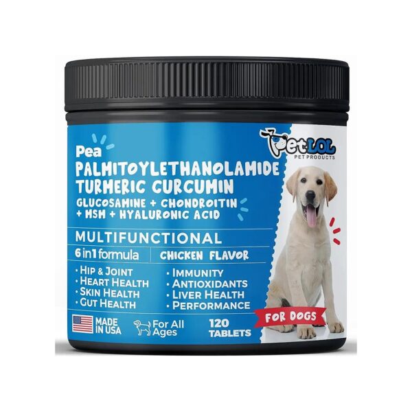 Turmeric Curcumin and Palmitoylethanolamide combo for Pain Relief and Immunity in Dogs