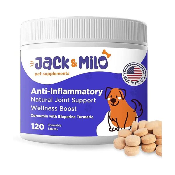 Turmeric and Bioperine Supplement for Dogs Supports Total Body Health and Wellness