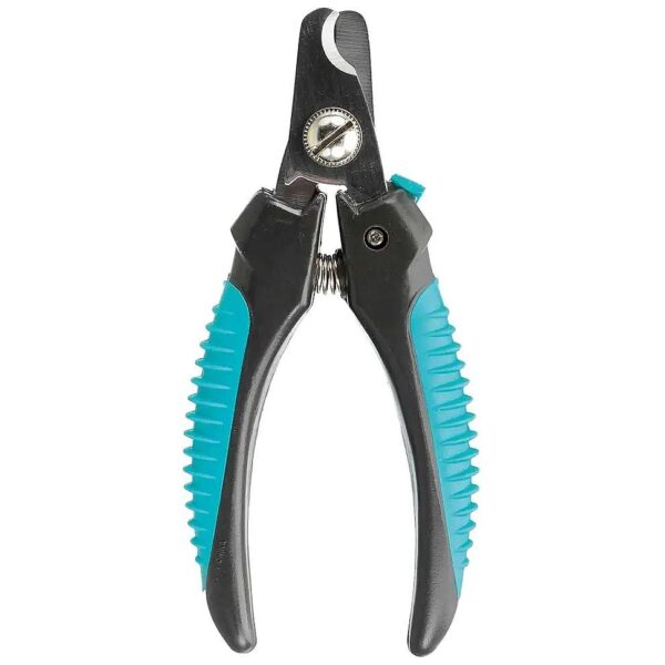 Turquoise Black Ergonomic Pet Nail Clippers for Small Dogs Cats and Small Animals