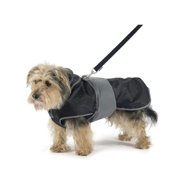 Two in One Dog Coat Harness with Long Sleeve Protection for Black and Grey Medium Breeds