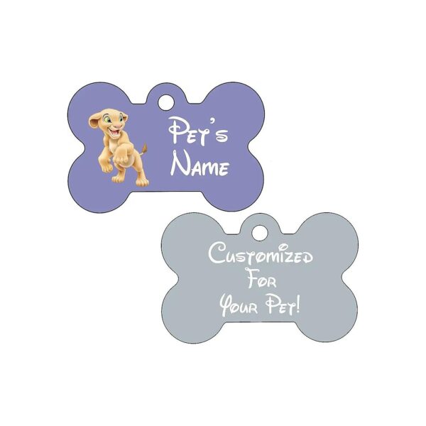 Two-Sided Pet ID Tags with Custom Text and Design for Cats and Dogs