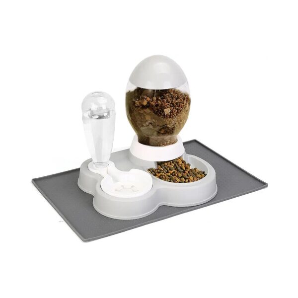 Two-in-One Automatic Cat Feeder and Water Dispenser for Small to Medium Size Pets