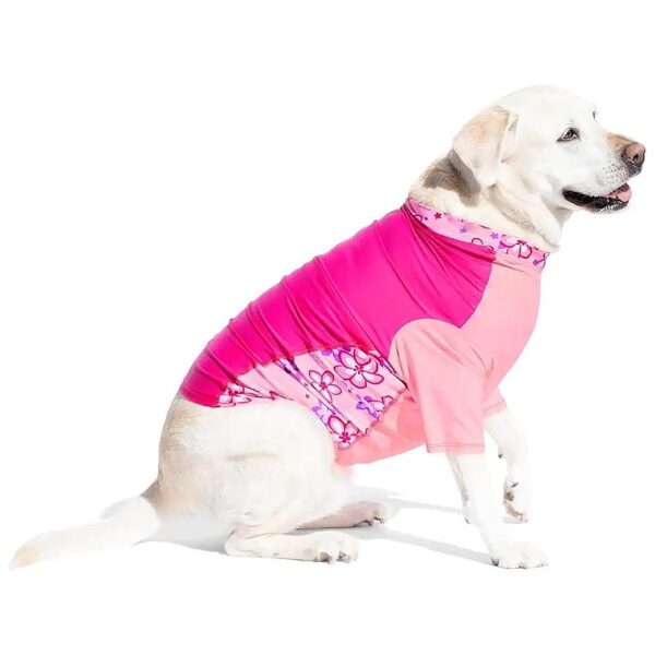 USA Made UPF 50+ Dog Sunwear with Cereza Print for Small Breeds Protection and Comfort