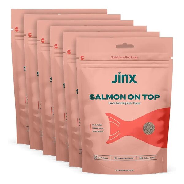 USA-Made, High-Quality Freeze-Dried Salmon Meal Toppers for All Dog Life Stages