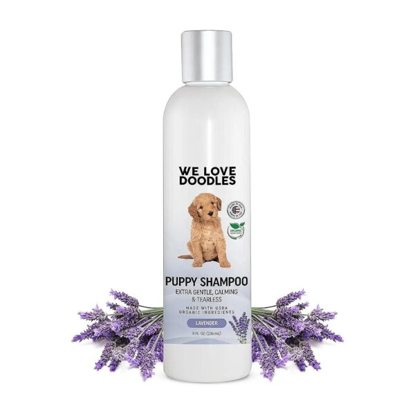 USA-Made Organic Puppy Shampoo for Sensitive Skin and Itchy Coat