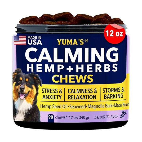 USA-Sourced Hemp Calming Chews for Further Relaxing Dogs with Separation Anxiety