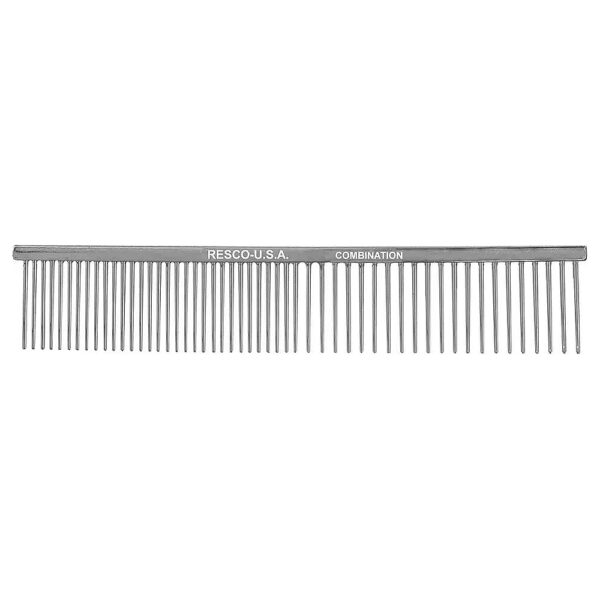 US-Made Medium-Coarse Tooth Comb for Dogs and Cats with Nickel Finish