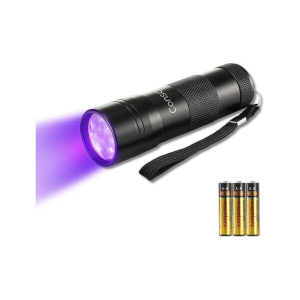 UV Flashlight for Pet Stain Detection and Odor Elimination - Waterproof and Durable