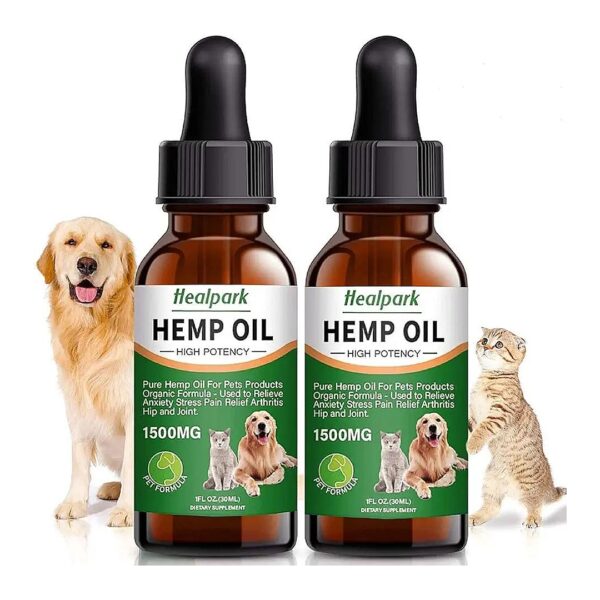 Ultimate Natural Hemp Oil for Dogs and Cats with Joint Pain Stress Relief