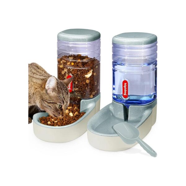 Ultimate Pet Feeding Solution - Automatic Food and Water Feeder for Small to Medium Pets