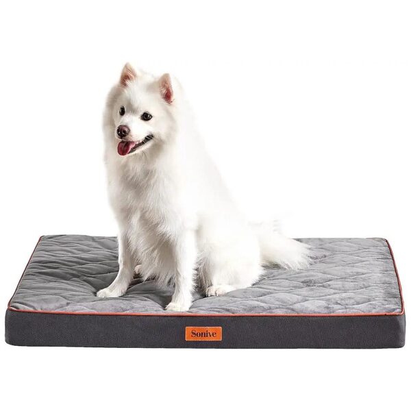 Ultimate Waterproof Orthopedic Dog Bed with Removable Cover for Medium Dogs Up to 75lbs