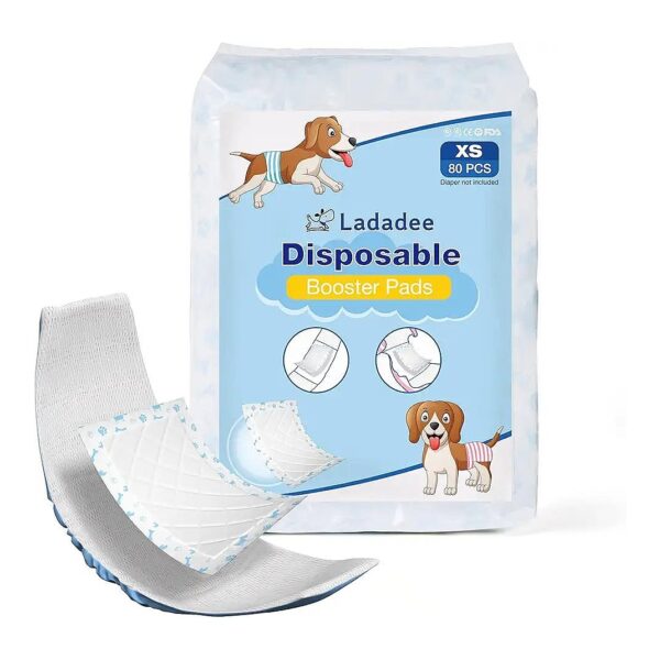 Ultra- Absorbent Dog Diaper Booster Pads for Female and Male Dogs XS