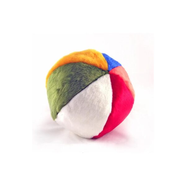 Ultra-Plush 7-Inch Beach Ball for Dogs with Durable Tuffweb Mesh Liner