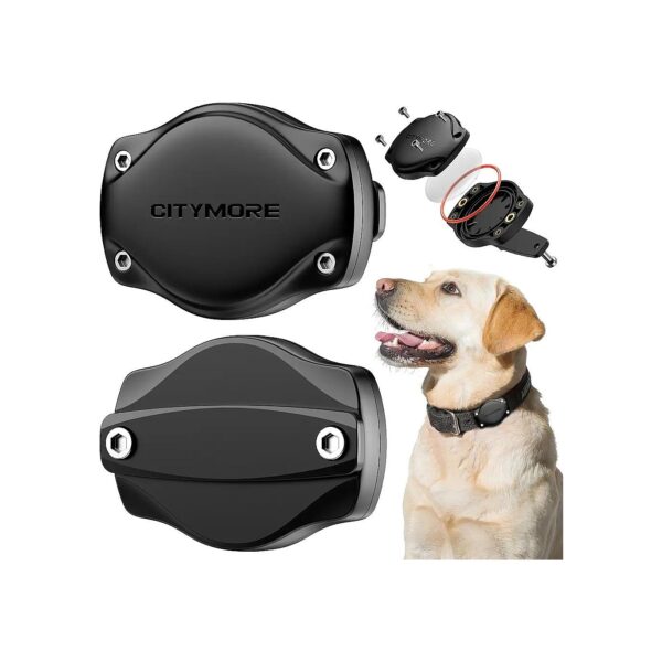 Ultra-Secure AirTag Dog Collar Case with Full-Body Protection and Lightweight Design