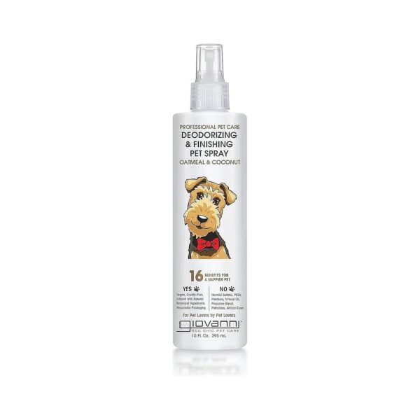 Ultrafresh Pet Coating Spray for Sensitive Skin, Neutralizing Odors and Hydrating Dry Fur