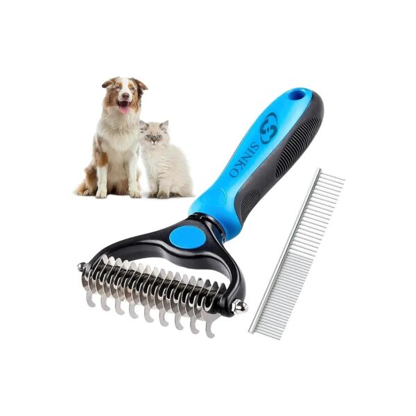 Undercoat Brush for Dogs and Cats, Deshedding and Matting Tool for All Hair Types