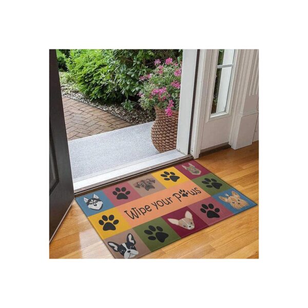 Unique Crystal Velvet Wipe Your Paws Doormat for Practical and Decorative Use